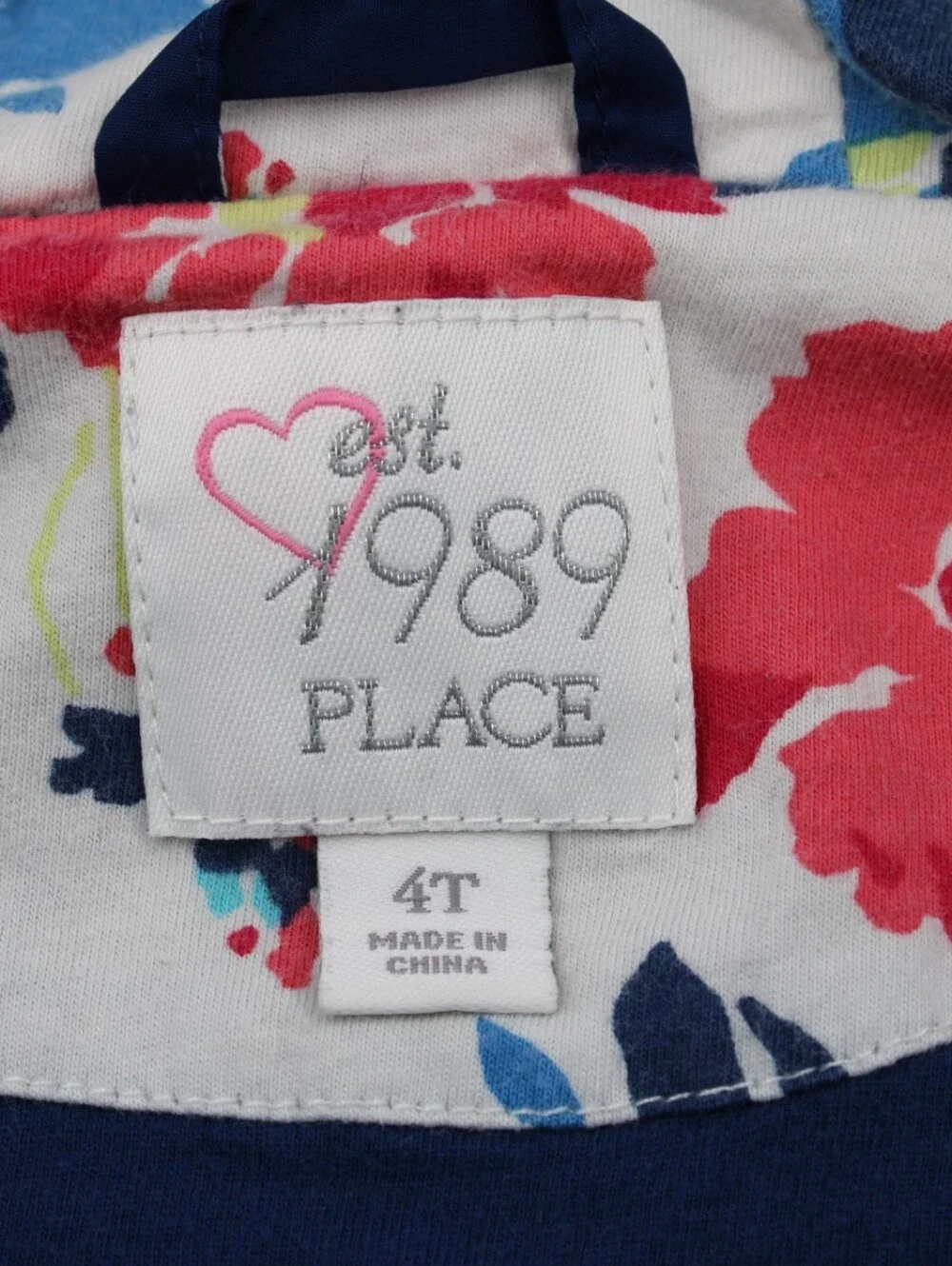 The Children's Place Girls Polka Dot Windbreaker Navy White 4T